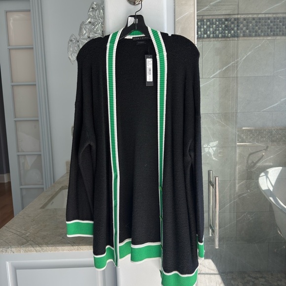 ALICE + OLIVIA BARRY OVERSIZED V-NECK CARDIGAN - Picture 4 of 10